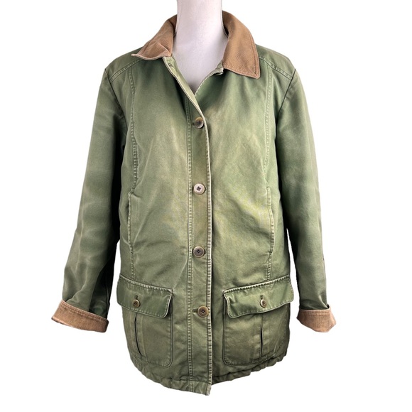 L.L. Bean Jackets & Coats Ll Bean Insulated Barn Jacket Olive Green